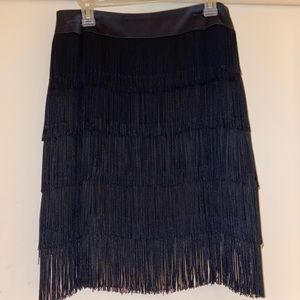 LAYERED FRINGED SKIRT
